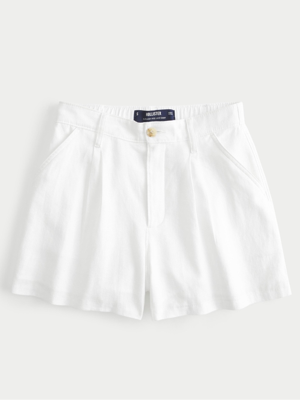 Hollister livvy high rise white shorts